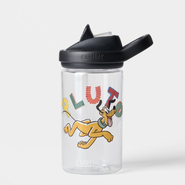 Playful Pastel Pluto Water Bottle (Left)