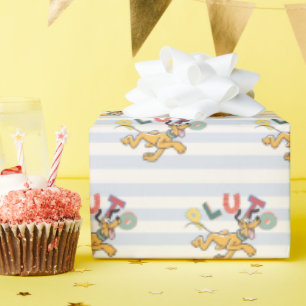Playful Pastel Pluto Wrapping Paper
