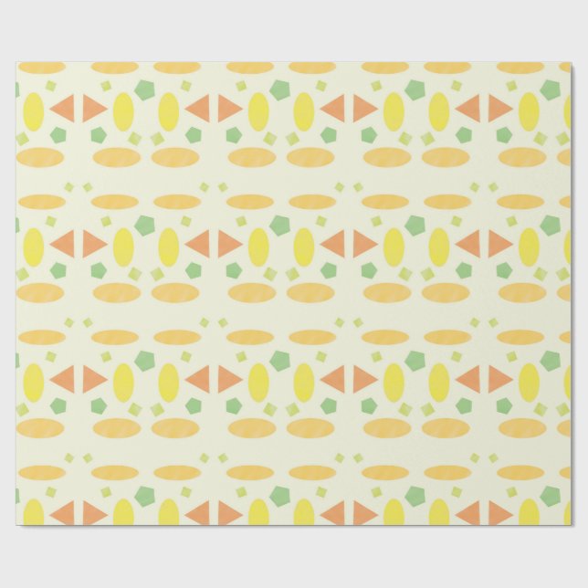 Playful Pastel Seamless Design Wrapping Paper (Flat)