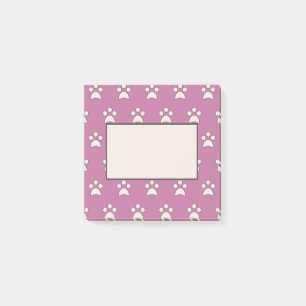 Playful Paw Pattern Post It Notes