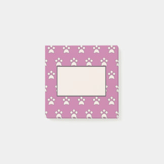Playful Paw Pattern Post It Notes