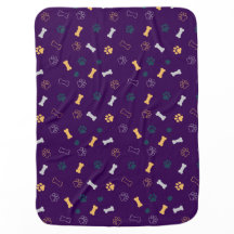 Playful Paw Prints and Bones Dog 