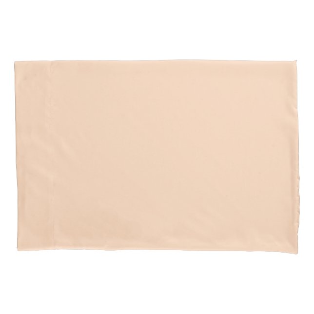 Playful Peach Beige Pillowcase (Front)