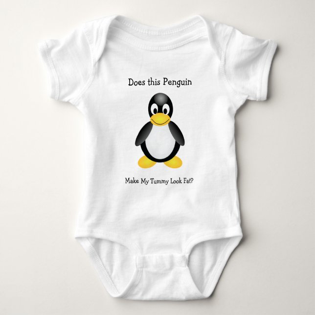 Playful Penguin Baby Tee (Front)