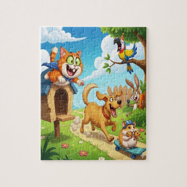 Playful Pets  Jigsaw Puzzle (Vertical)