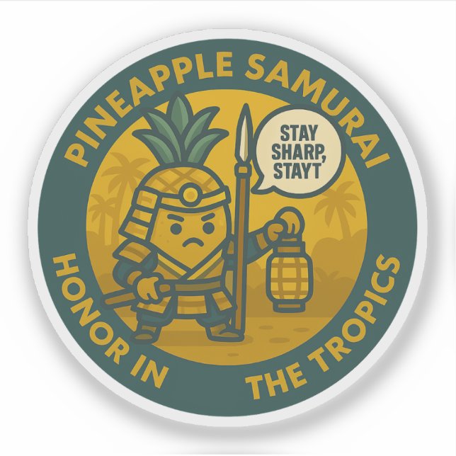 Playful Pineapple Samurai Martial (Front)