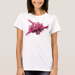 Playful Pink Abstract Cubes Custom Shirt