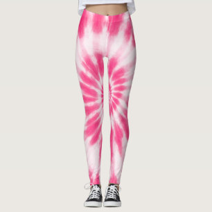Playful Pink & White Valentine's Day Fun Colourful Leggings