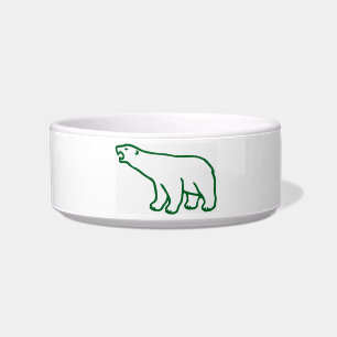 Playful Polar Bear Pet Bowl