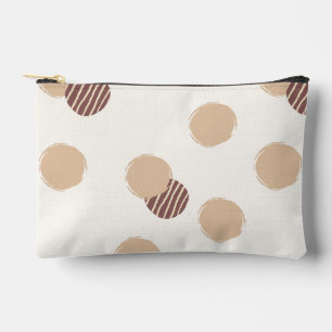 Playful Polka Dots Warm Neutral Accessory Pouch