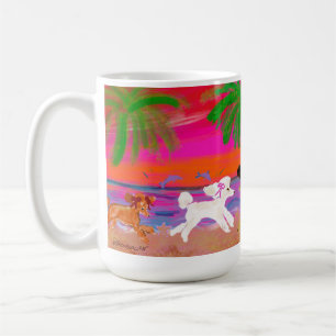 Playful Poodles in Florida Coffee Mug