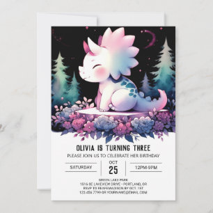 Playful Prehistoric Kids Birthday Invitation