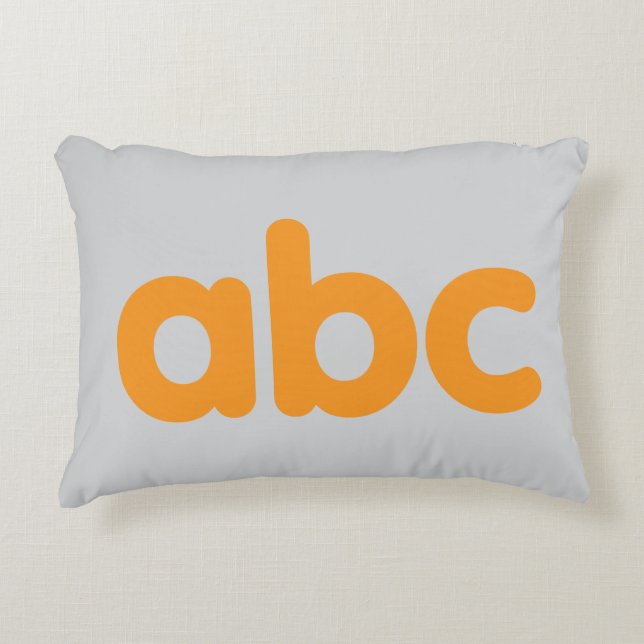 Playful Primary ABC Pillow (Front)