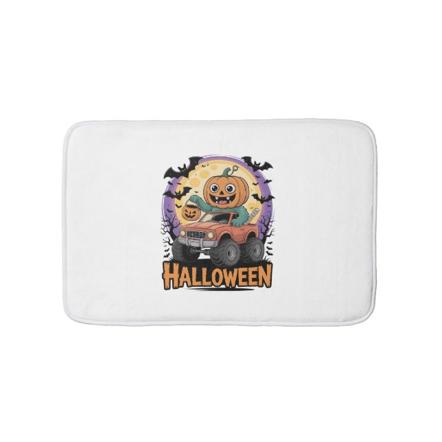 Playful Pumpkin Bath Mat (Front)