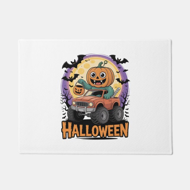 Playful Pumpkin Doormat (Front)