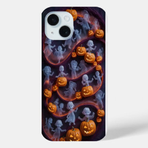 Playful Pumpkin Ghost Halloween iPhone / iPad case