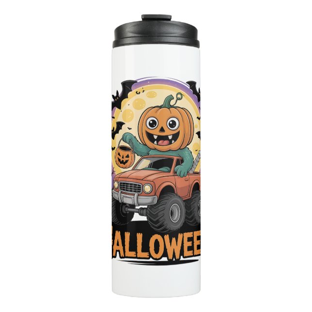 Playful Pumpkin Thermal Tumbler (Front)