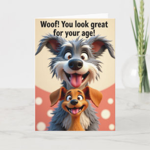 Playful Puppy Birthday Card