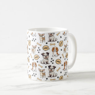 Playful Puppy Parade Coffee Mug