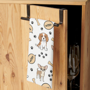 Playful Puppy Parade Kitchen Towel