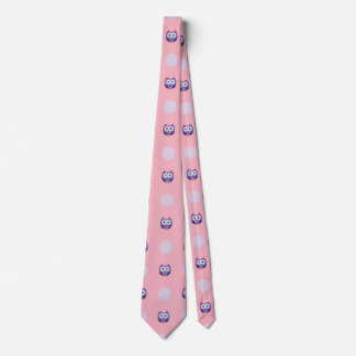 Playful Purple Owls Tie