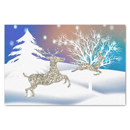 Playful Reindeer Holiday tissue paper