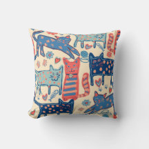 Playful Retro Cats 