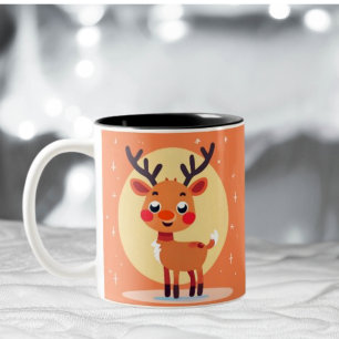 Playful Rudolph Coffee Mug