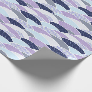 Playful Scalloped Arc Pattern Wrapping Paper