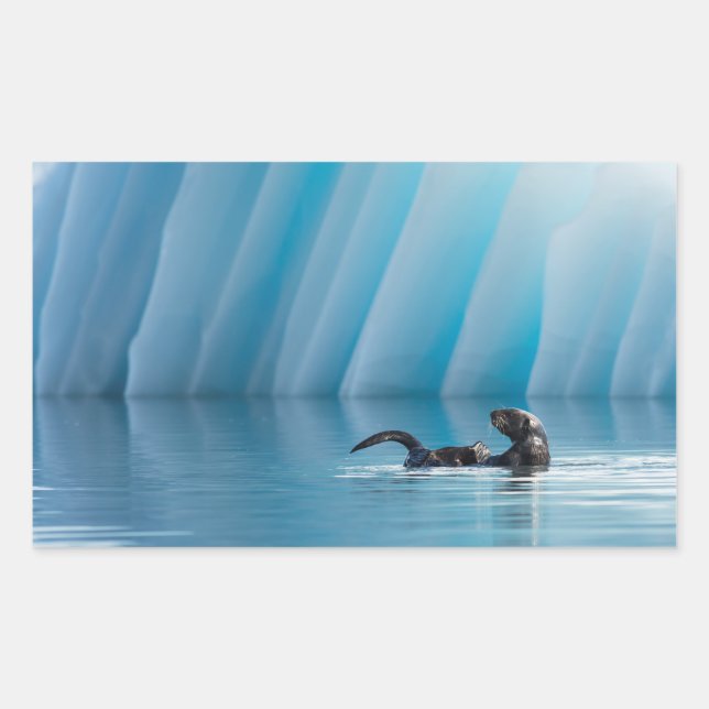 Playful Sea Otter Sticker (Front)
