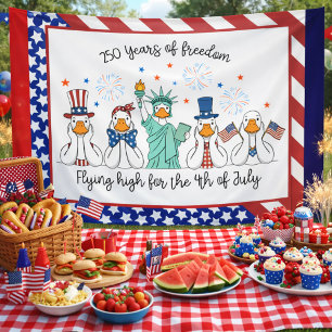 Playful Semiquincentennial Fireworks Scene  Banner