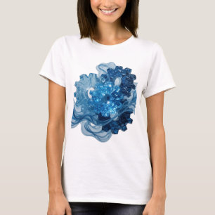 Playful Silver WATERWORKS Custom Design T-Shirt
