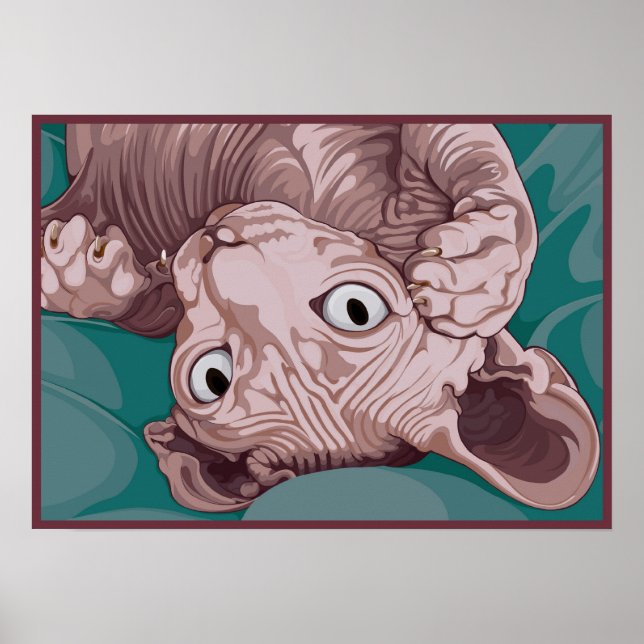 Playful Sphinx Poster (Front)