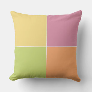 Playful Springtime Sherbet Outdoor Pillow