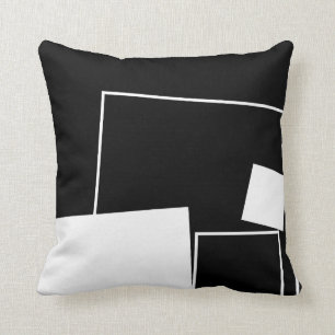 Playful Squares Abstract Modern Pillow