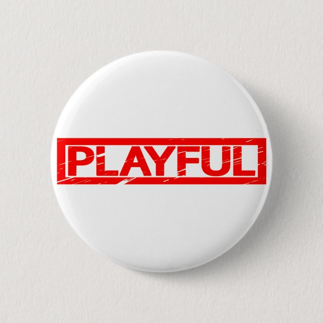Playful Stamp 2 Inch Round Button (Front)