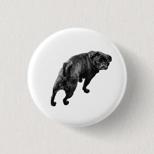 Playful Stand, Clear Heart 1 Inch Round Button