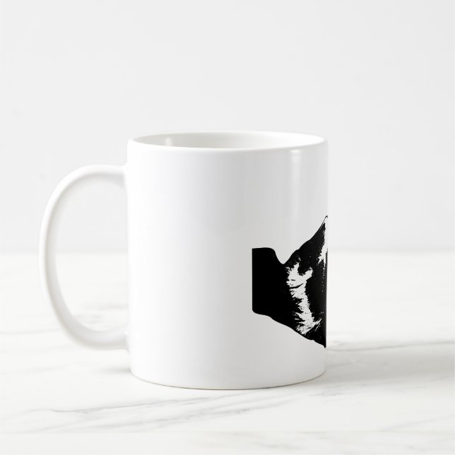 Playful Surprise Cat Coffee Mug (Left)