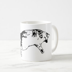 Playful Surprise in Fine Ink Coffee Mug