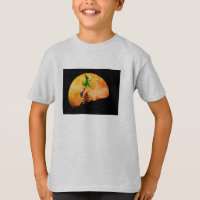 Playful T-Rex Witch Halloween Tee | Funny Kids