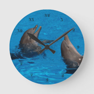 "playful time" by mysteryella round clock
