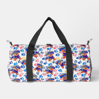 Playful travel bag for your dog. coloured