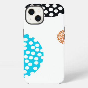 Playful, trendy, cool, fun, modern dotted circles iPhone 13 case