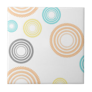 Playful, trendy, cool, modern, simple circles tile