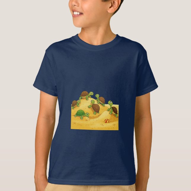 Playful Turtle Gang  T-Shirt (Front)