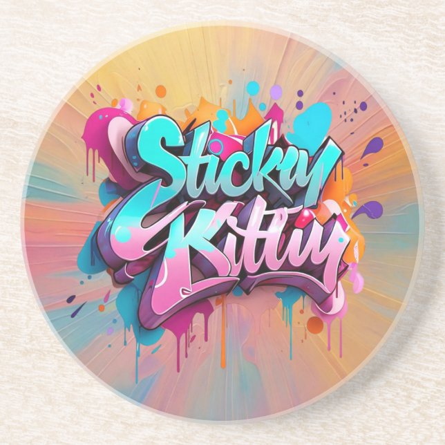 “Playful Urban Vibes” Coaster (Front)