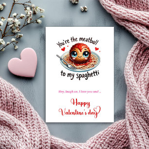Playful Valentine Card Funny Cartoon Fruit Quote