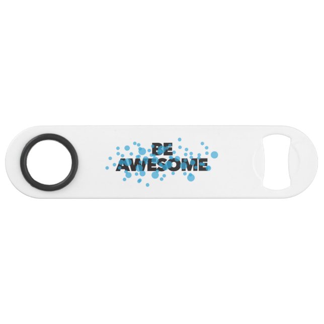 Playful, vibrant, bold, modern design Be Awesome Bar Key (Front (Horizontal))