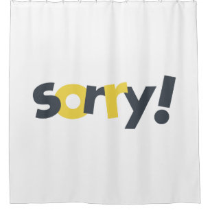 Playful, vibrant, bold, modern design of Sorry
