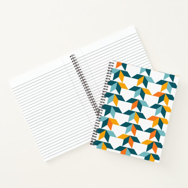 Playful, vibrant, trendy, modern geometric graphic notebook (Inside)